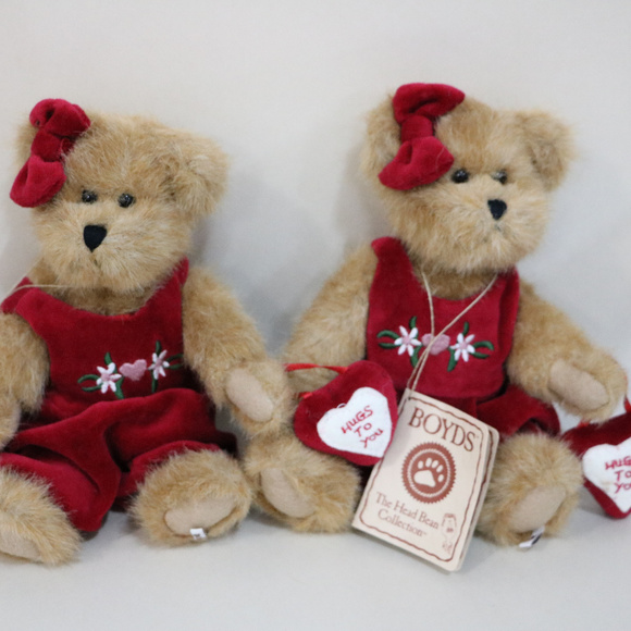 Boyds Bears - Hugs to you / 2 Mini Teddy Bears